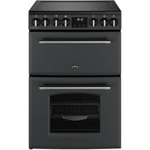 70L Freestanding Electric Cooker with Double Oven, Anthracite - Belling Farmhouse 60E - London Houseware - 1