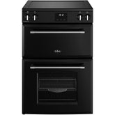 TCH Induction Electric Cooker with Double Oven, Black - Belling Farmhouse 60EI - London Houseware - 1