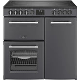 90cm Ceramic Belling Range Cooker, Grey - RCA FARMHOUSE 90E AN - London Houseware - 1
