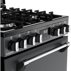 Dual Fuel Cooker with Double Oven, Grey, A Rated - Stoves DXMRARICH 60DF - London Houseware - 4
