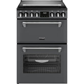 Dual Fuel Cooker with Double Oven, Grey, A Rated - Stoves DXMRARICH 60DF - London Houseware - 1