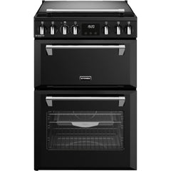 Dual Fuel Cooker with Double Oven, Black - Stoves DXMRARICH 60DF - London Houseware - 1