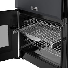 90cm Dual Fuel Stoves Range Cooker, Grey - RCA RICH 90DF ANT - London Houseware - 3