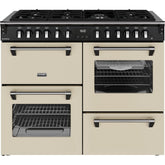 110cm Dual Fuel Stoves Range Cooker, Cream, A Rated - RCA RICH 110DF CRM - London Houseware - 1