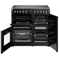 90cm Induction Stoves Range Cooker, Black, A Rated - DX RCA RICH 90Ei RTY - London Houseware - 3