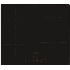 60cm 4 Zone Induction Hob, Black - Siemens EH601HEB1E iQ100 - Naamaste London Homewares - 1