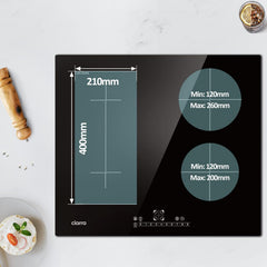 "CIARRA CBBIH4BF 7200W 4-Zone Built-in Induction Hob with Flex Zone & Touch Control"