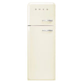 265L Retro Static Smeg Fridge Freezer, 80/20, Cream - FAB30LCR5UK - London Houseware - 1