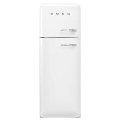 265L Retro Static Smeg Fridge Freezer, 80/20, White - FAB30LWH5UK - London Houseware - 1