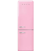 331L Retro No Frost Smeg Fridge Freezer, 60/40, Pink - FAB32RPK5UK - London Houseware - 1