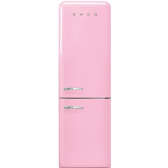 331L Retro No Frost Smeg Fridge Freezer, 60/40, Pink - FAB32RPK5UK - London Houseware - 1