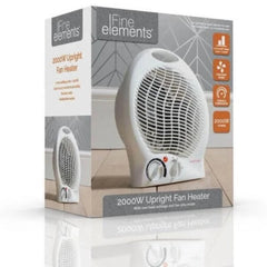 Portable Upright Fan Heater, Fine Elements - HEA1006GE - London Houseware - 3