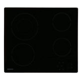 58cm Black 4 Zone Electric Ceramic Hob - Hotpoint HR612CH - Naamaste London Homewares - 1