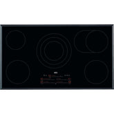 90cm 5 Zone Electric Ceramic Hob, Black - AEG HRE95770FB Naamaste London Homewares - 1