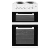 50cm Twin Cavity Electric Cooker Oven and Hob - Beko KD531AW - London Houseware - 1