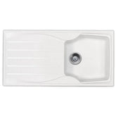 White 1.0 Bowl Kitchen Sink - SIA10WH - London Houseware - 1