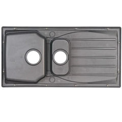 Grey 1.5 Bowl Kitchen Sink-SIA15GR - London Houseware - 2