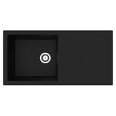 Black Kitchen Sink - SIA NALI10XLBL - 1.0 XL Bowl - London Houseware - 1