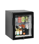 Tefcold TM35GC Black Double Glass Door Mini Bar Fridge – 35L Capacity
