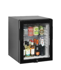Tefcold TM35GC Black Double Glass Door Mini Bar Fridge – 35L Capacity