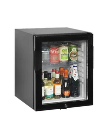 Tefcold TM35GC Black Double Glass Door Mini Bar Fridge – 35L Capacity