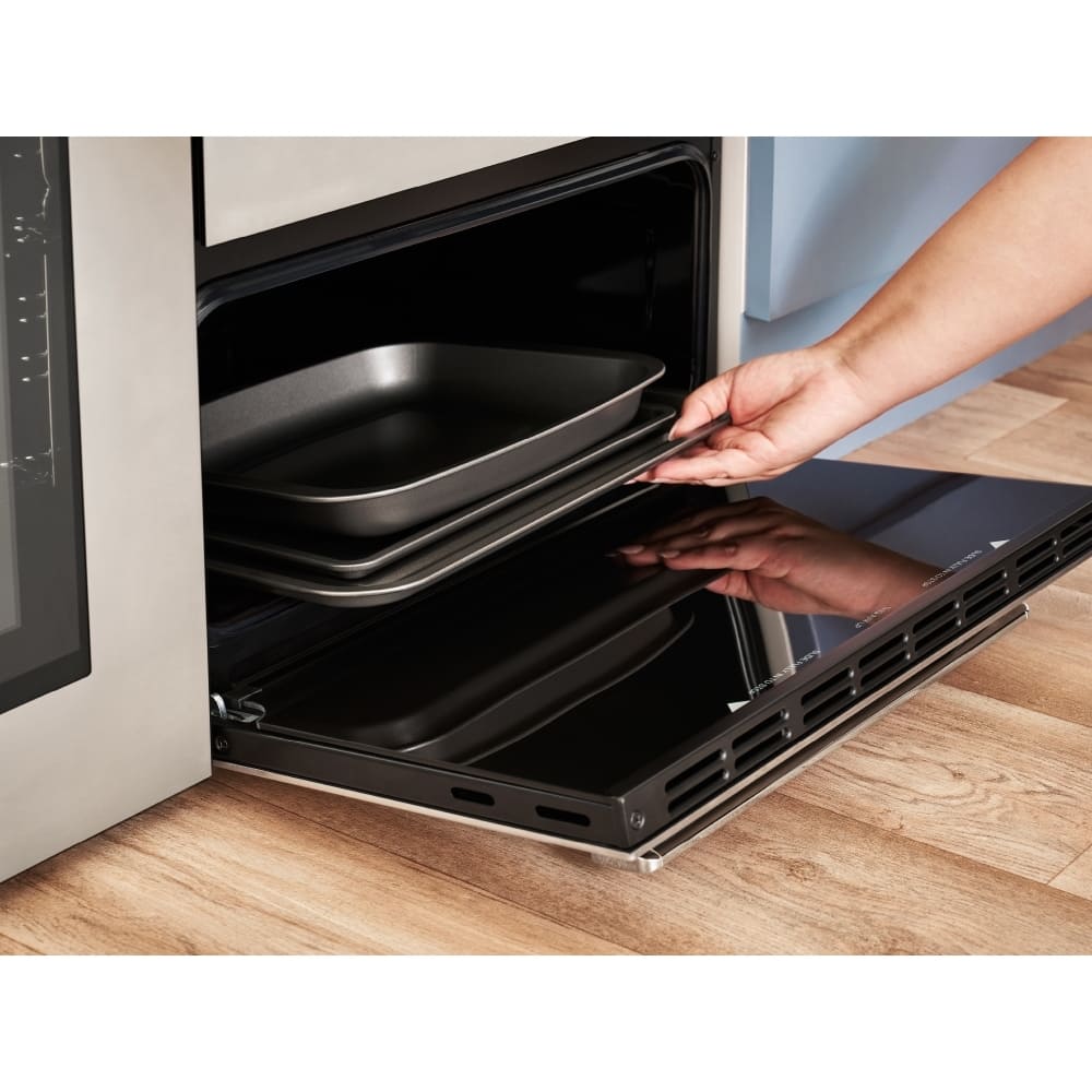 100cm Dual Fuel Belling Range Cooker, Black - RCA COOKCENTRE 100DF - London Houseware - 18
