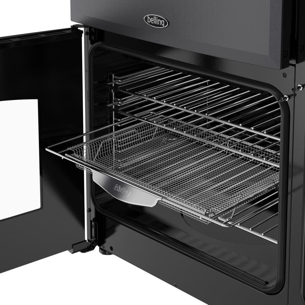 90cm Ceramic Belling Range Cooker, Grey - RCA FARMHOUSE 90E AN - London Houseware - 2