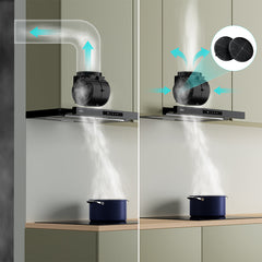 CIARRA 60cm Built-in Telescopic Cooker Hood CBCB6909A-OW | A+ Rated, Touch Control, LED