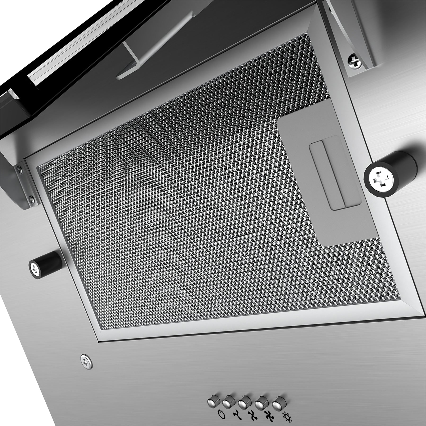CIARRA 60cm Angled Cooker Hood LED Lights CBCB6736C-OW