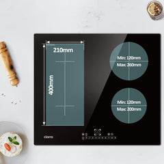 "CIARRA  CBBIH4BF 7200W 4-Zone Built-in Induction Hob with Flex Zone & Touch Control"