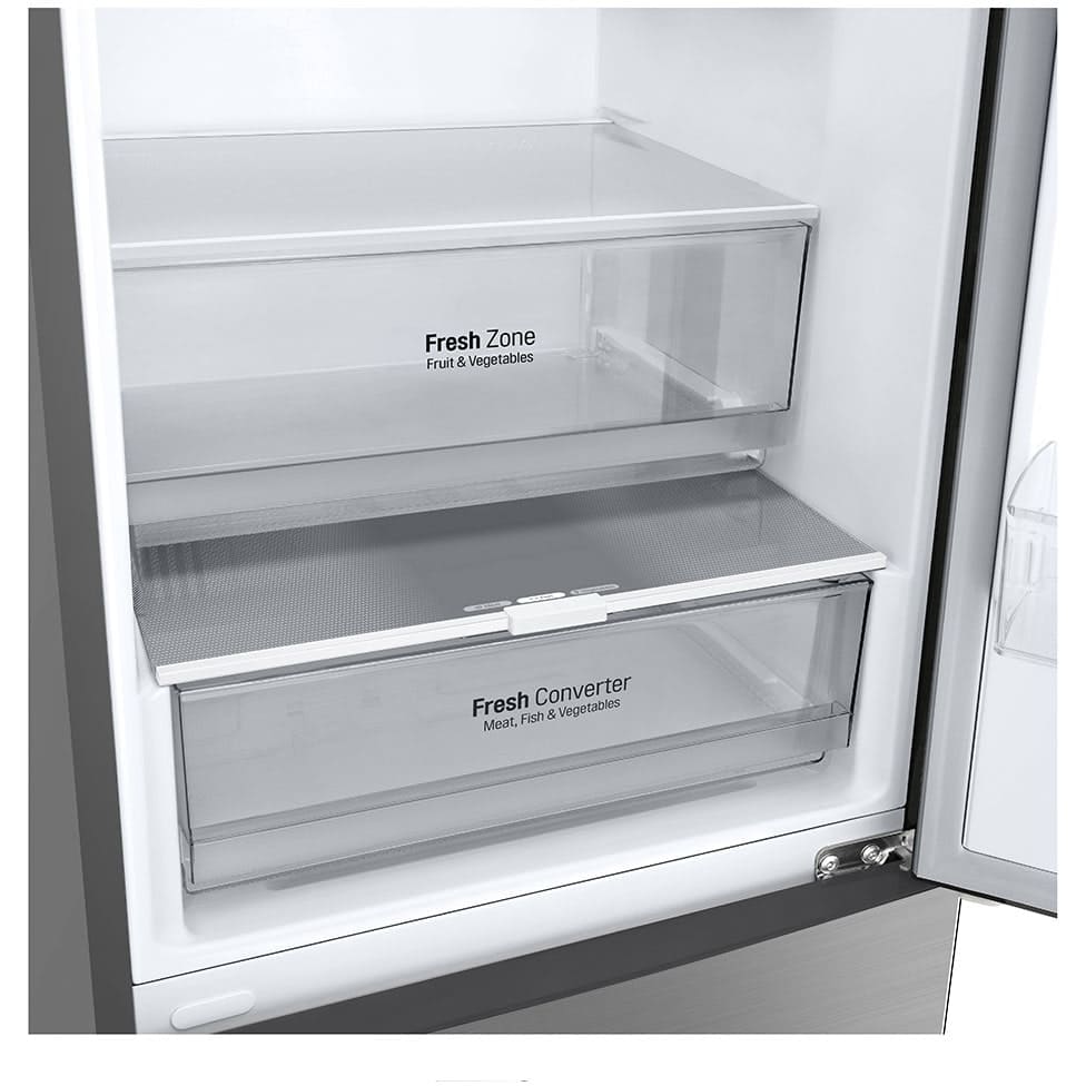 384L No Frost Freestanding Fridge Freezer, 70/30, Silver, B Rated - LG GBP62PZNBC - London Houseware - 9