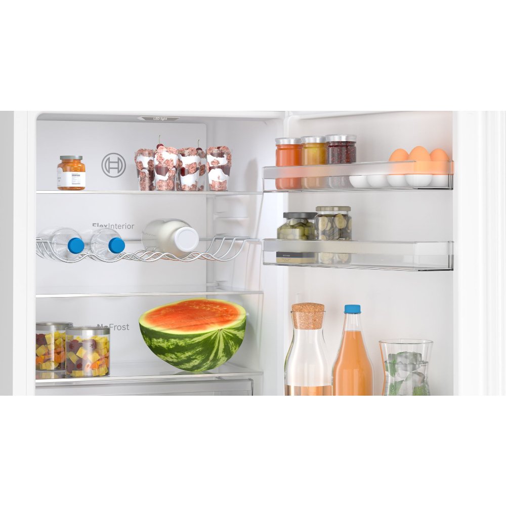 321L No Frost Bosch Fridge Freezer, 60/40, White - KGN362WDFG - London Houseware - 5