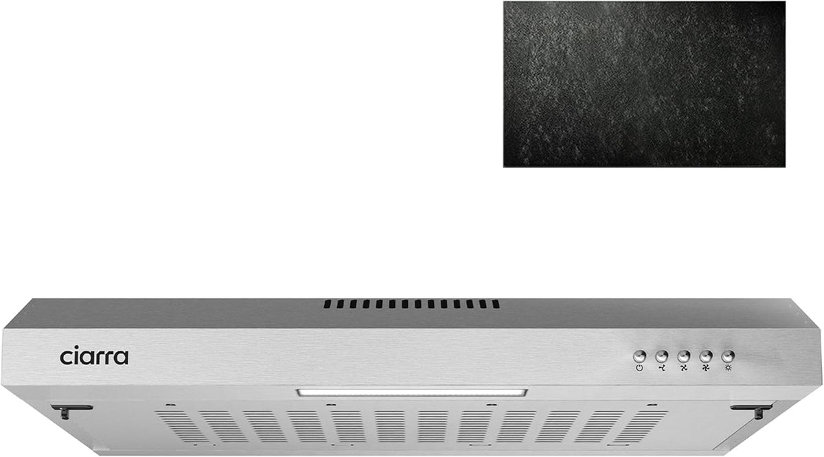 CIARRA Visor Cooker Hood 60cm – Stainless Steel CBCS6903 [Energy Class C]